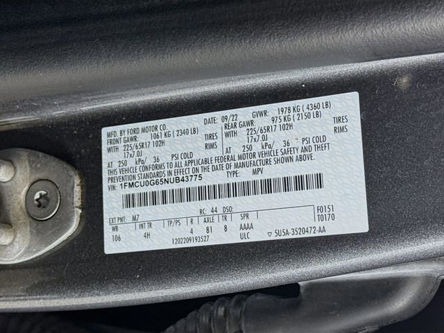 Certified 2022 Ford Escape SE w/ Cold Weather Package image 30