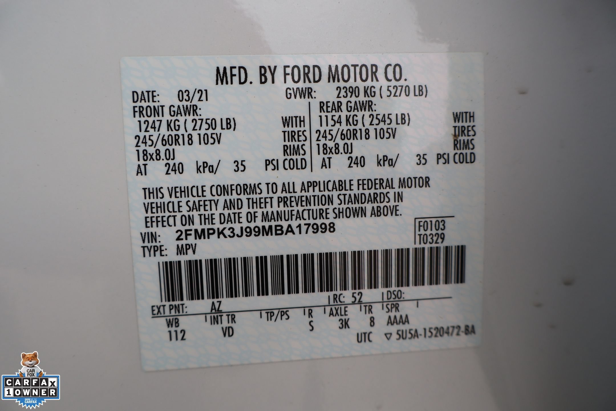 Certified 2021 Ford Edge SEL w/ Convenience Package FWD image 30