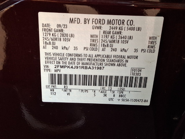 Certified 2024 Ford Edge SEL w/ Convenience Package AWD/4WD image 31