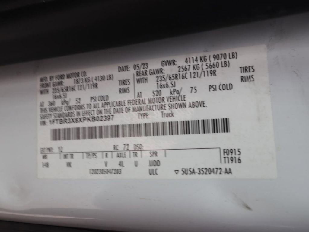 Certified 2023 Ford Transit 250 148 High Roof Extended w/ Load Area Protection Package image 24