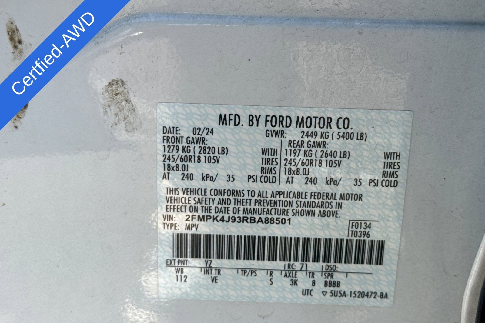 Certified 2024 Ford Edge SEL AWD/4WD image 29