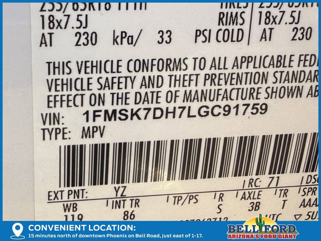 Certified 2020 Ford Explorer XLT image 35