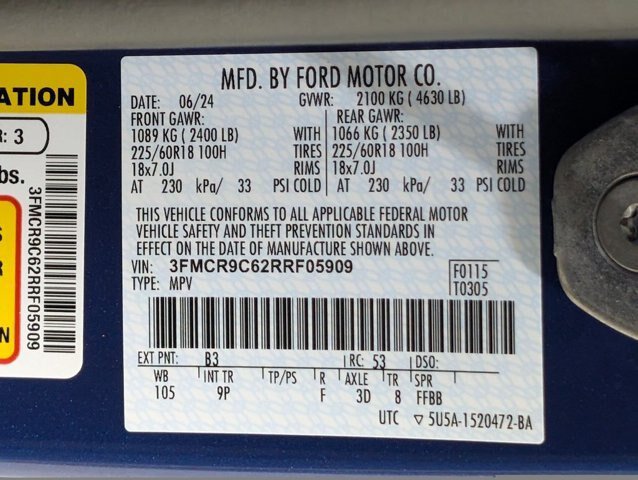 Certified 2024 Ford Bronco Sport Outer Banks w/ Tech Package AWD/4WD image 25