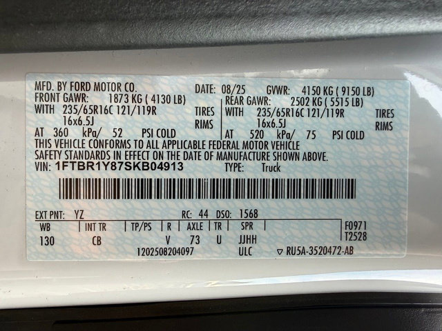 Certified 2025 Ford Transit 250 Low Roof w/ Exterior Upgrade Package RWD image 22