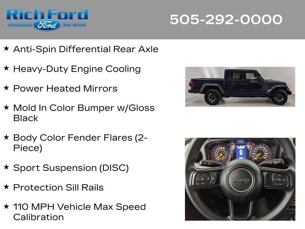 Used 2025 Jeep Gladiator Sport AWD/4WD image 96