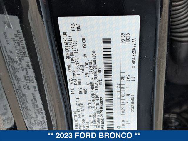 Certified 2023 Ford Bronco Badlands AWD/4WD image 24
