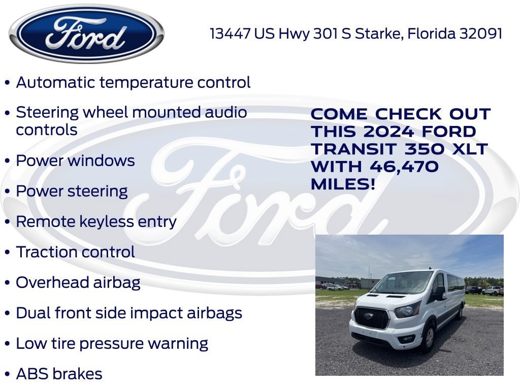 Certified 2024 Ford Transit 350 XLT RWD image 20