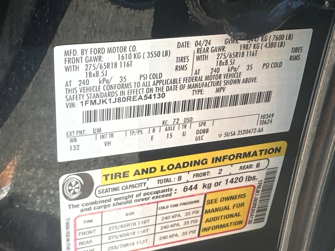 Certified 2024 Ford Expedition Max XLT AWD/4WD image 34