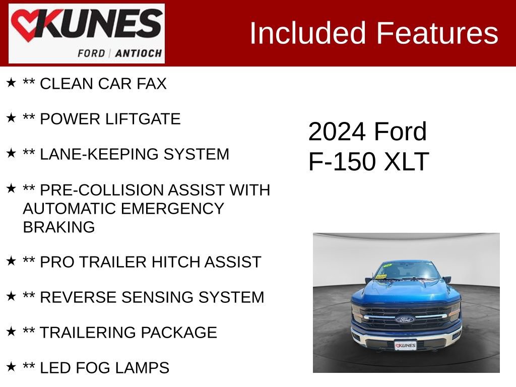 Certified 2024 Ford F150 XLT AWD/4WD image 4