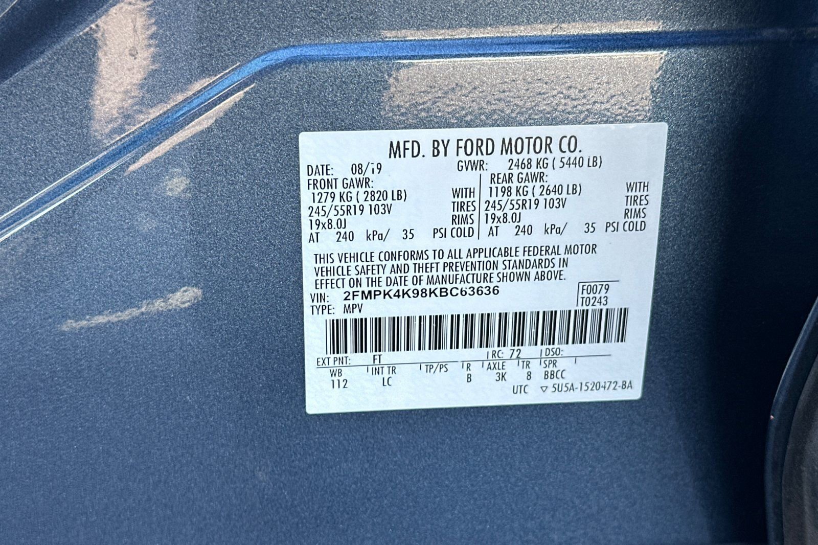 Certified 2019 Ford Edge Titanium w/ Cold Weather Package image 36