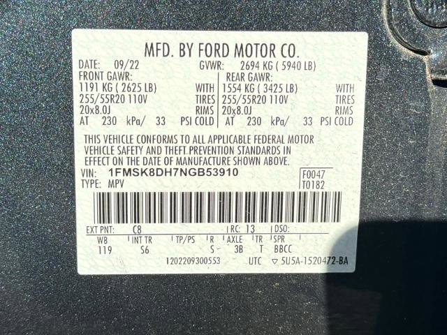 Certified 2022 Ford Explorer XLT w/ Equipment Group 202A image 17