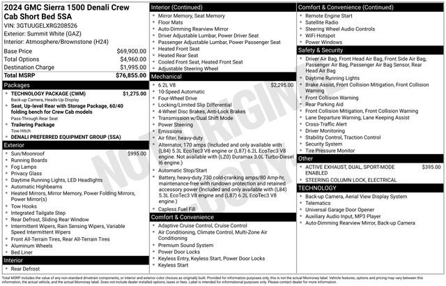 Used 2024 GMC Sierra 1500 Denali w/ Technology Package image 19