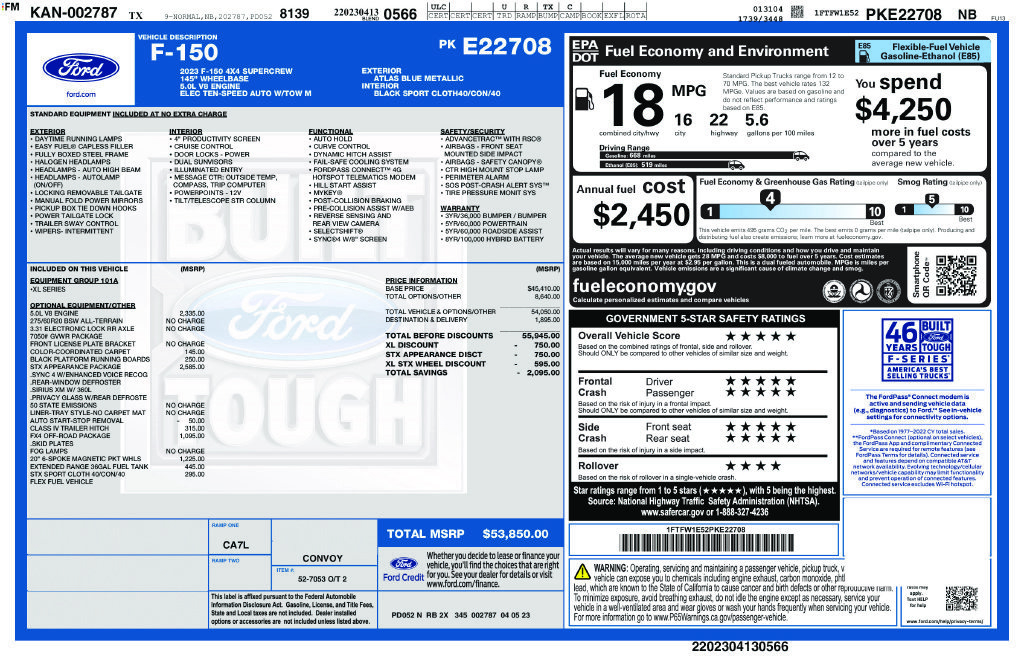 Certified 2023 Ford F150 XL w/ STX Appearance Package AWD/4WD image 31