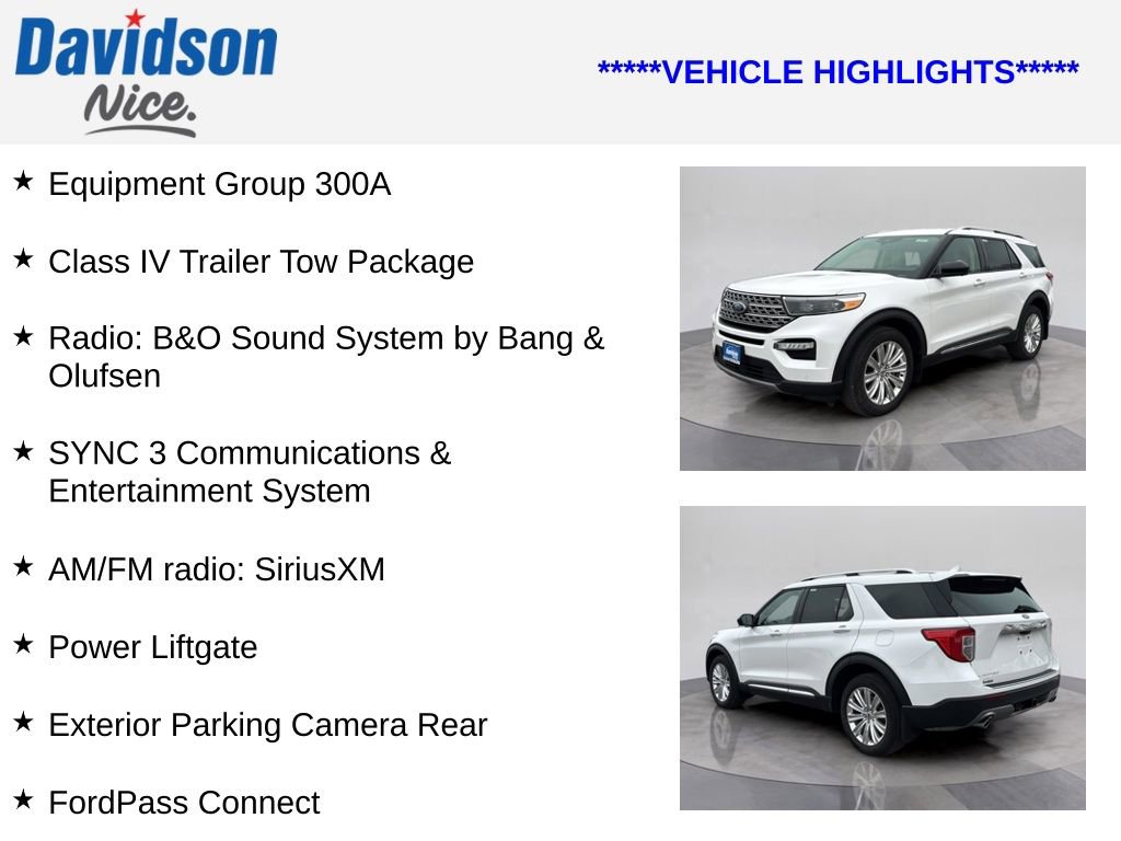 Certified 2023 Ford Explorer Limited w/ Class IV Trailer Tow Package image 4