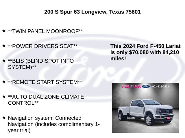Certified 2024 Ford F450 Lariat w/ Lariat Ultimate Package AWD/4WD image 20