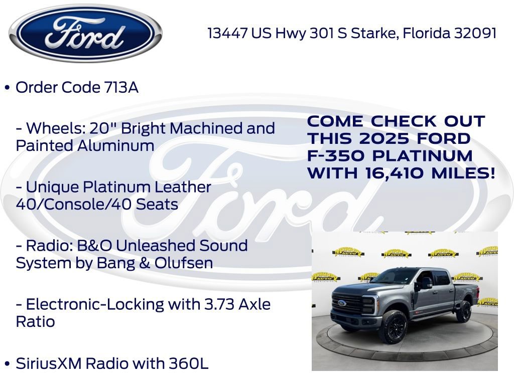 Certified 2025 Ford F350 Platinum w/ Tremor Off-Road Package AWD/4WD image 20