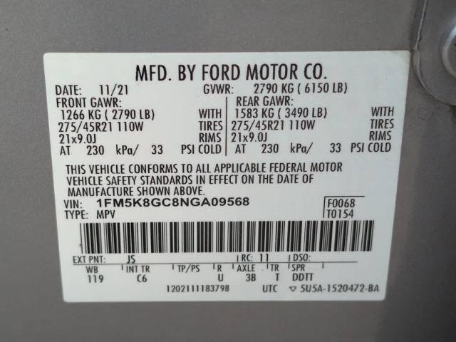 Certified 2022 Ford Explorer ST w/ Equipment Group 401A AWD/4WD image 30