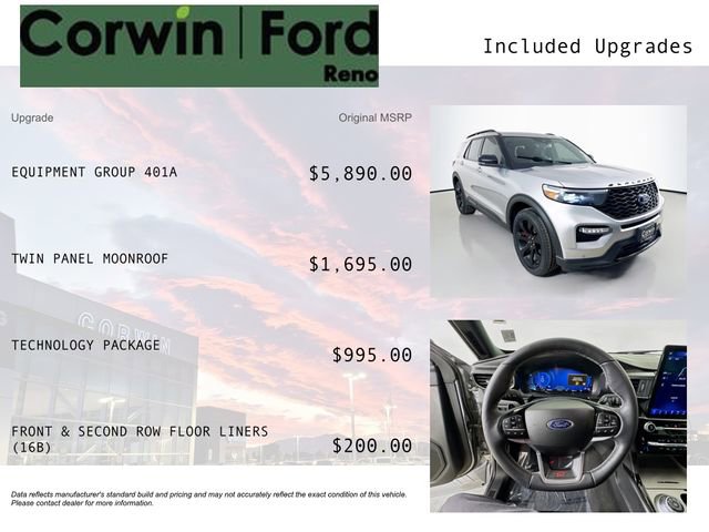 Certified 2024 Ford Explorer ST w/ Equipment Group 401A image 3