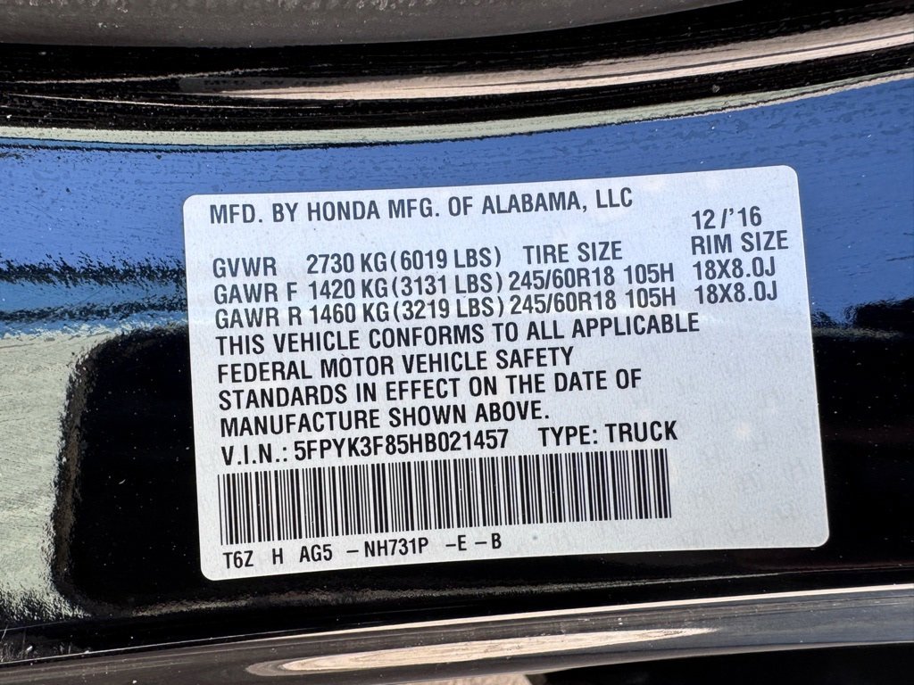 Used 2017 Honda Ridgeline Black Edition image 28