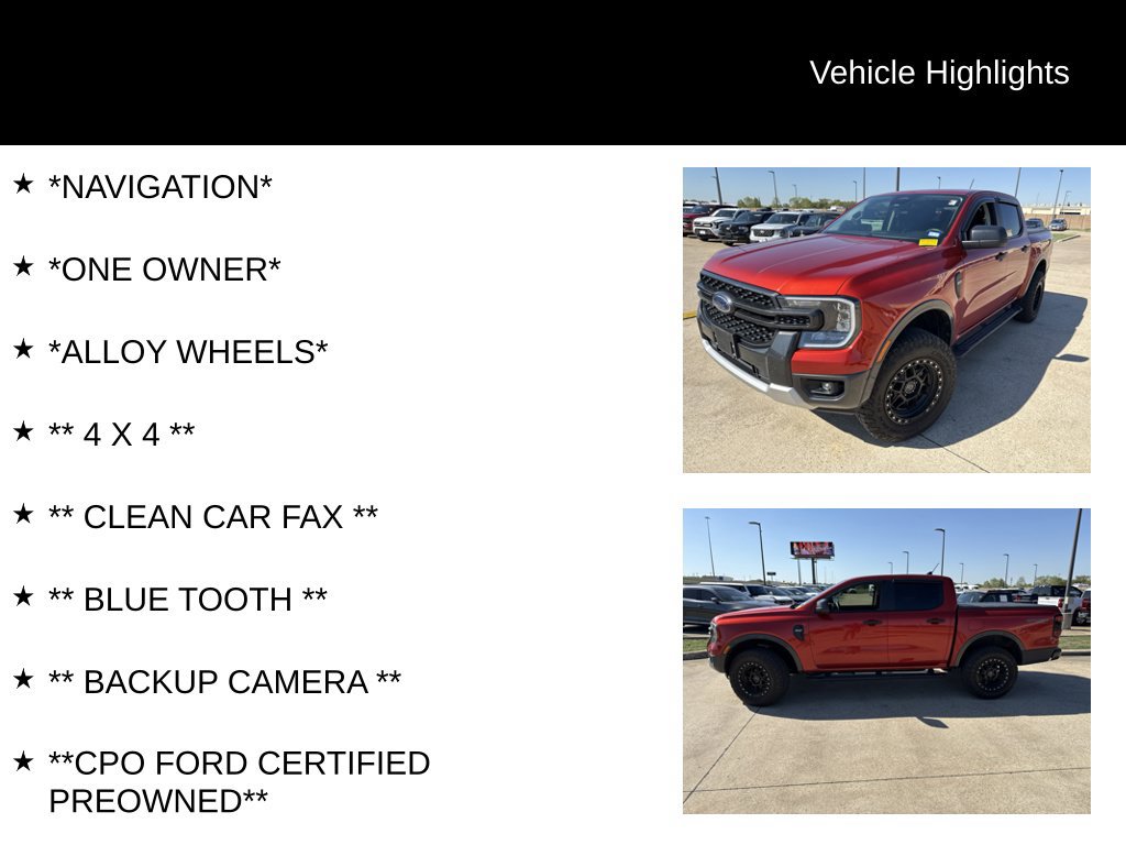 Certified 2024 Ford Ranger XLT w/ Trailer Tow Package AWD/4WD image 4