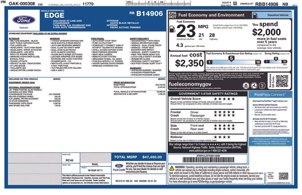 Certified 2024 Ford Edge ST-Line image 6