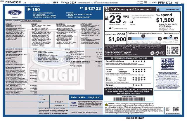 Certified 2023 Ford F150 Platinum w/ Equipment Group 701A High AWD/4WD image 33
