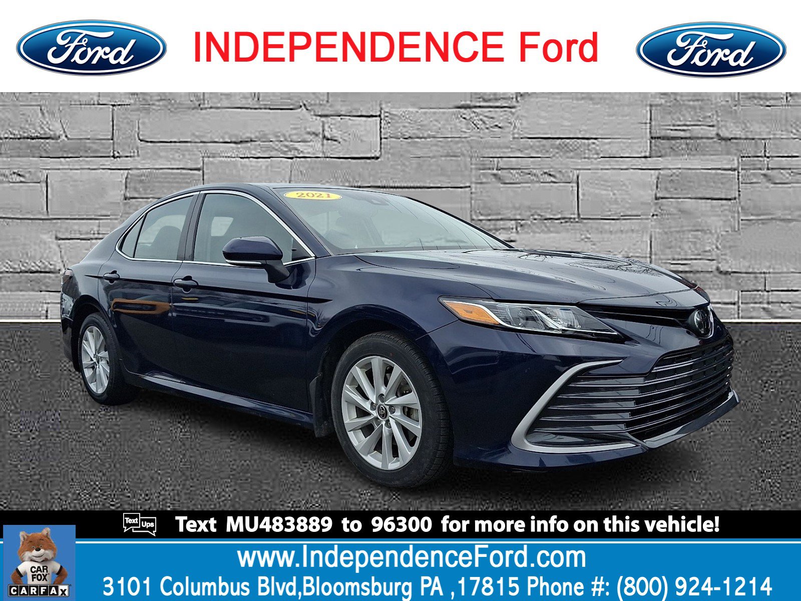 Used 2021 Toyota Camry LE w/ Cold Weather Package image 1