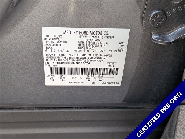 Certified 2022 Ford Explorer XLT w/ Class IV Trailer Tow Package image 37