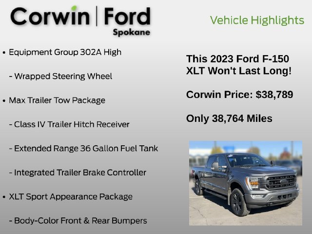 Certified 2023 Ford F150 XLT w/ Equipment Group 302A High AWD/4WD image 19