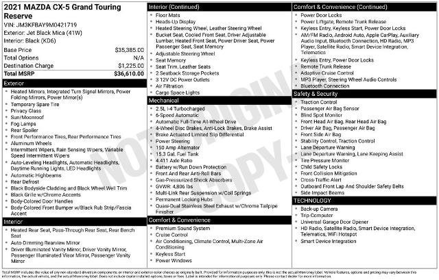 Used 2021 MAZDA CX-5 Grand Touring Reserve image 24