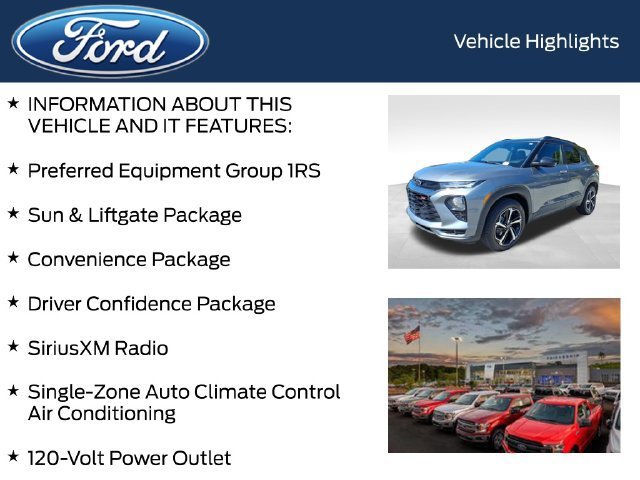 Used 2021 Chevrolet TrailBlazer RS w/ Sun and Liftgate Package AWD/4WD image 5