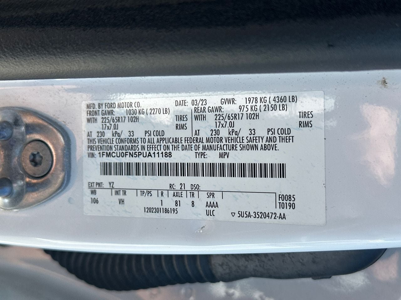 Certified 2023 Ford Escape FWD image 34