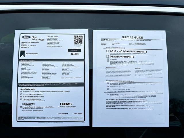 Used 2019 GMC Acadia Denali w/ Technology Package AWD/4WD image 44