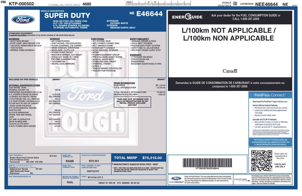 Certified 2022 Ford F350 XLT AWD/4WD image 4