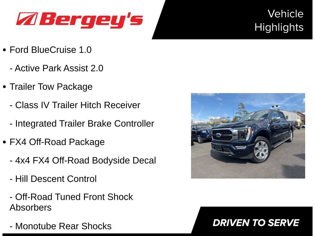 Certified 2023 Ford F150 Platinum w/ Equipment Group 701A High image 8