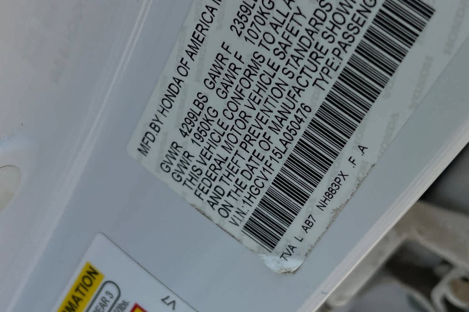 Used 2020 Honda Accord LX image 28