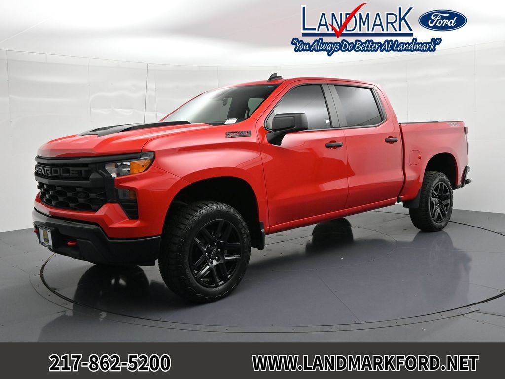 Used 2024 Chevrolet Silverado 1500 Custom Trail Boss w/ LPO, Dark Essentials Package AWD/4WD video 1