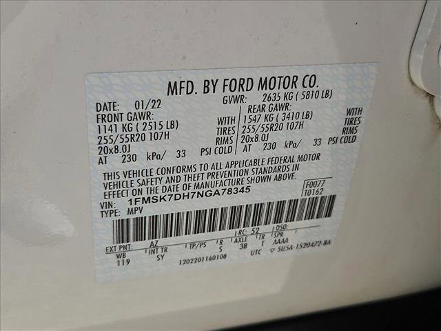 Certified 2022 Ford Explorer XLT w/ Equipment Group 202A image 27