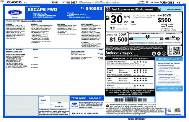 Certified 2023 Ford Escape Active w/ Cold Weather Package FWD image 27