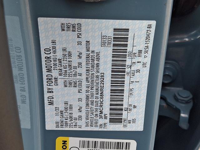 Certified 2022 Ford Bronco Sport Outer Banks AWD/4WD image 27