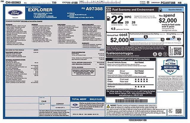Certified 2023 Ford Explorer XLT w/ Equipment Group 202A AWD/4WD image 31