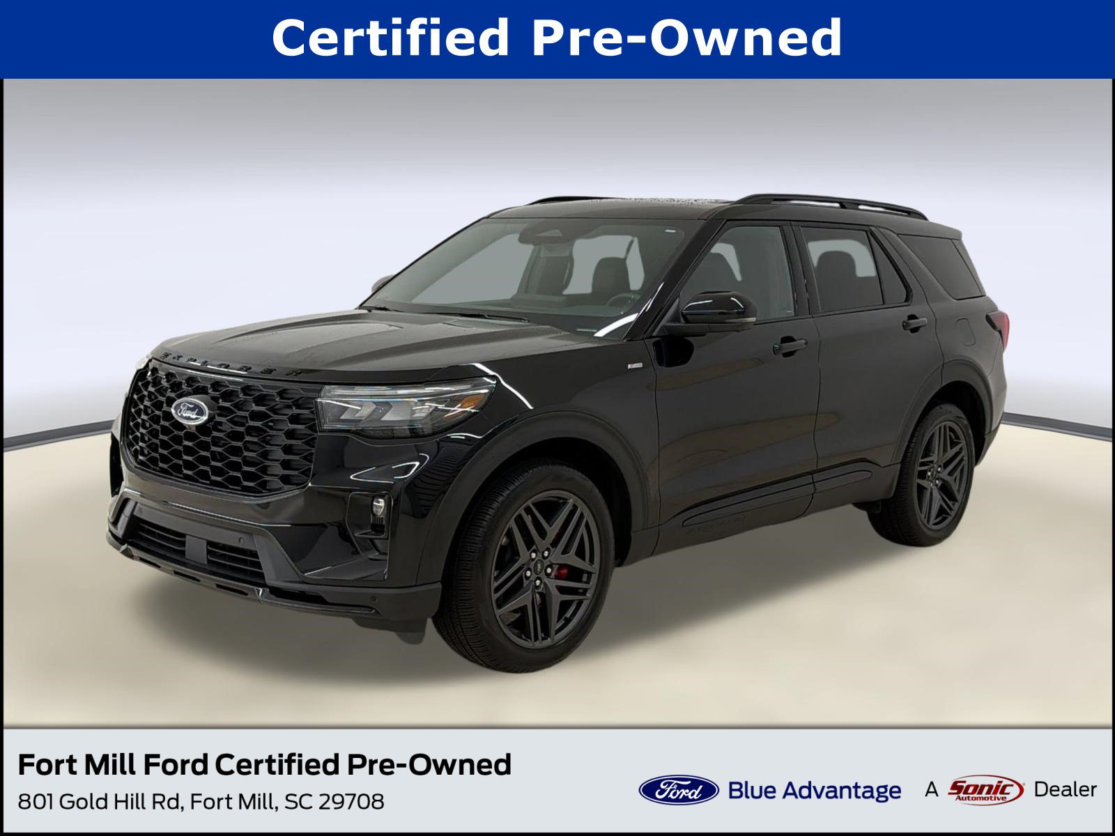 Certified 2025 Ford Explorer ST-Line w/ Premium Package