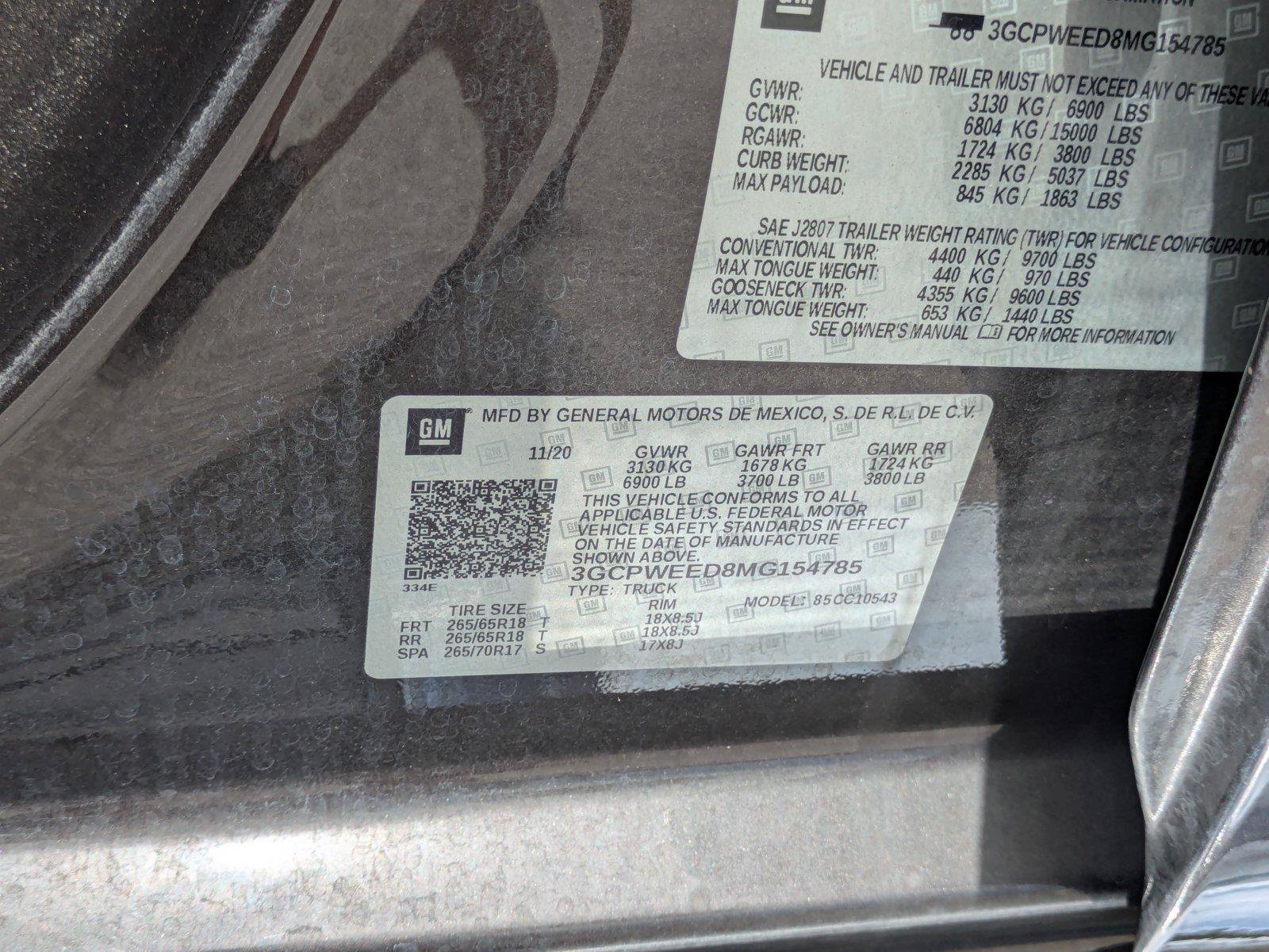 Used 2021 Chevrolet Silverado 1500 LTZ w/ Safety Package II RWD image 25