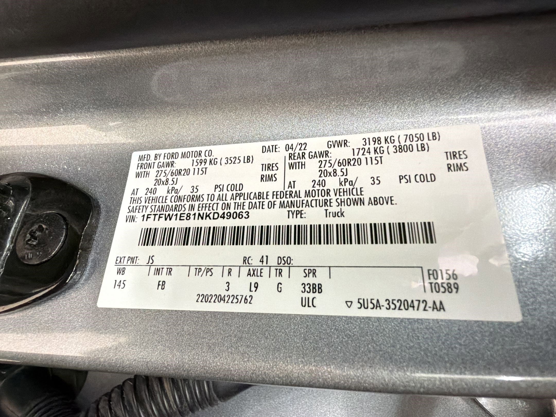 Certified 2022 Ford F150 XLT w/ Equipment Group 302A High image 19