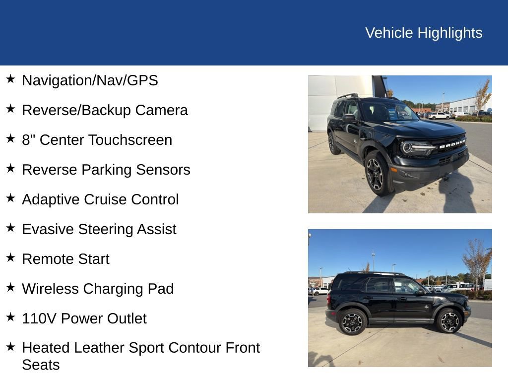 Certified 2023 Ford Bronco Sport Outer Banks w/ Tech Package image 31