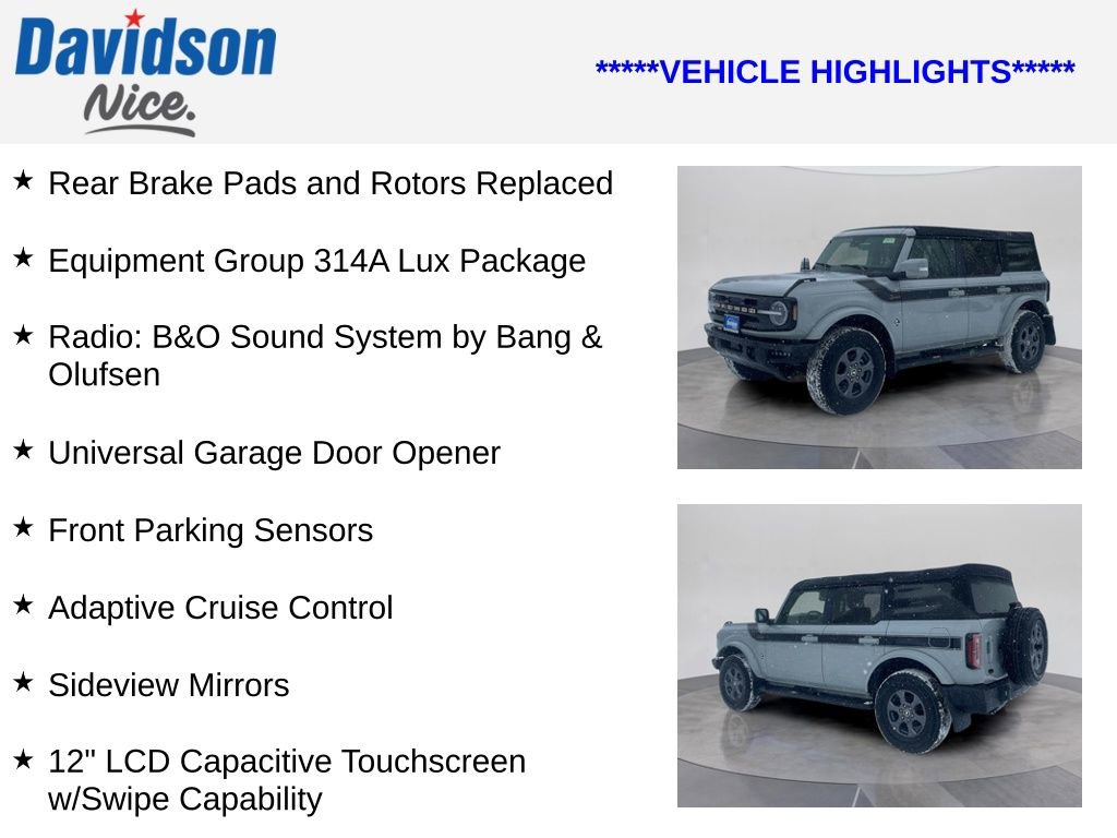 Certified 2022 Ford Bronco Outer Banks AWD/4WD image 4