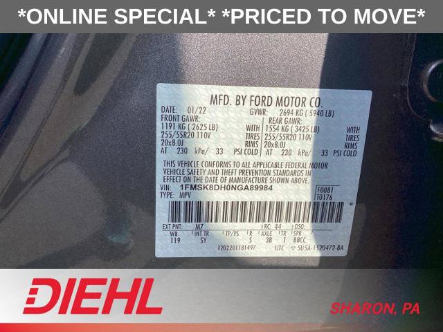 Certified 2022 Ford Explorer XLT w/ Equipment Group 202A AWD/4WD image 23