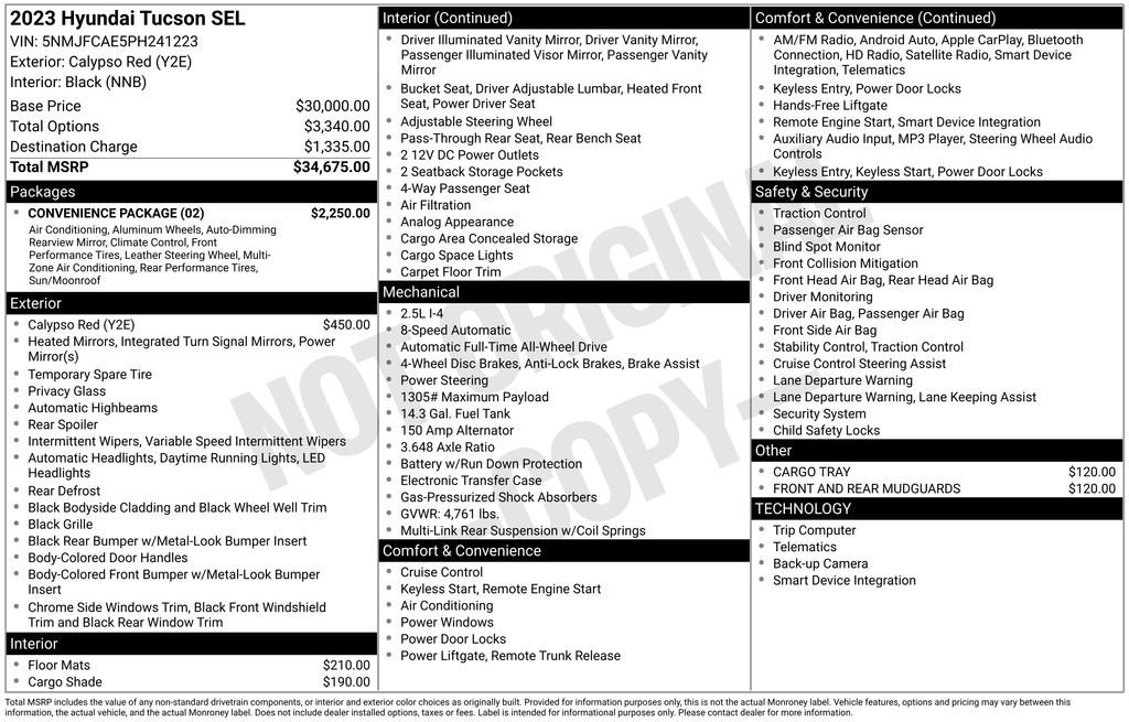 Used 2023 Hyundai Tucson SEL w/ Convenience Package image 9
