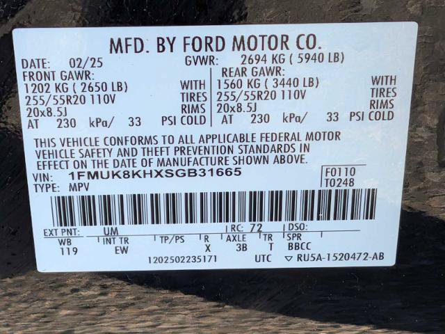Certified 2025 Ford Explorer ST-Line AWD/4WD image 30
