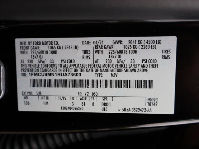 Certified 2024 Ford Escape ST-Line AWD/4WD image 30